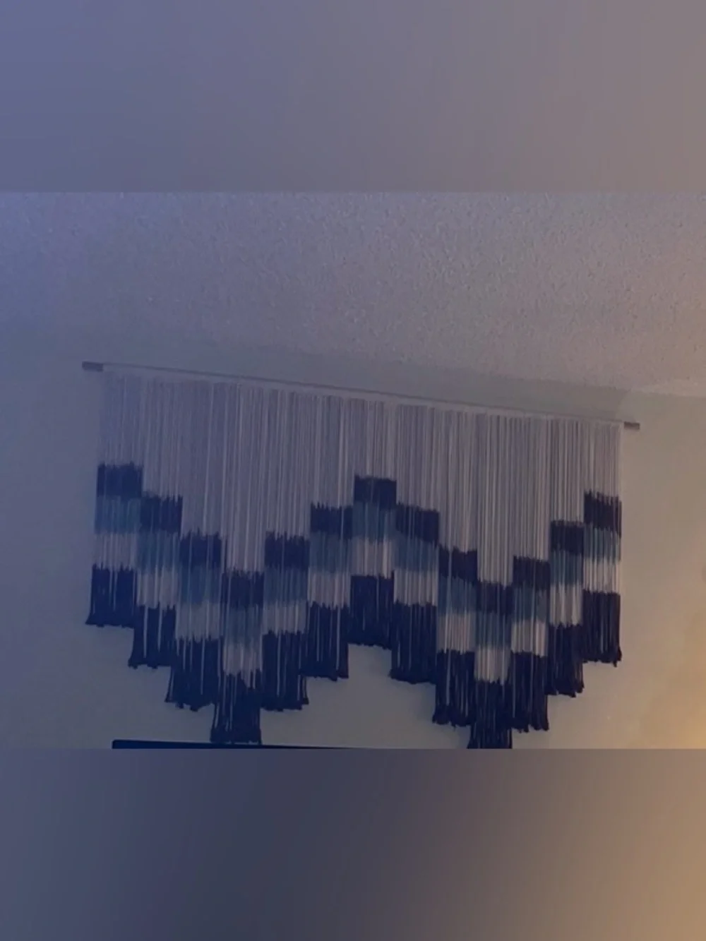 Macrame Wall Hanging Large Tie-Dye Geometric Fiber Wall Art Decor 57